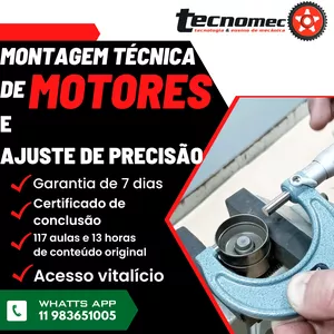 Imagem do curso Tecnomec Montagem técnica e ajuste de precisão de motores ciclo Otto