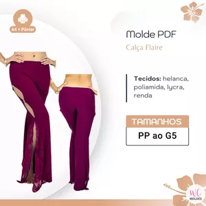 Imagem de capa para o Ebook MOLDE CALÇA FLAIRE