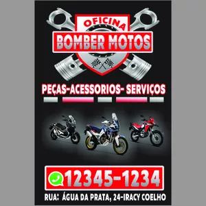 Imagem de capa para o Curso online Banner 80x120cm editável, para oficina de moto
