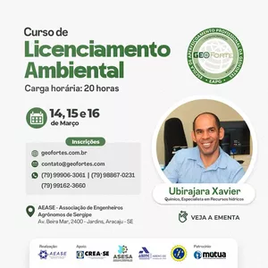 Imagem de capa para o Evento presencial Licenciamento Ambiental