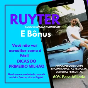 Imagem de capa para o Ebook DICAS DE RUYTER PARA O 1º MILHÃO +BÔNUS 