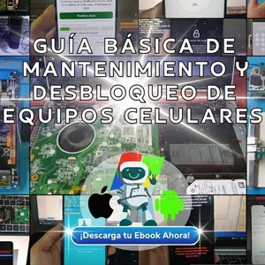 Imagen de portada para Ebook Guía Básica de Mantenimiento y Desbloqueo de Equipos Celulares v2