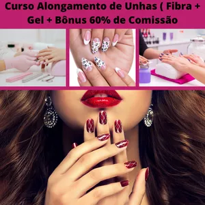 Curso Curso Alongamentos de Unhas ( Fibra + Gel + Bônus