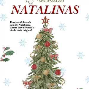 Imagem de capa para o Ebook 15 Receitas Natalinas - Aprimore sua ceia de Natal
