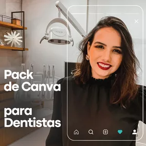 Imagem de capa para o Curso online Pack de Canva para Dentistas 