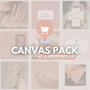 Imagem de capa para o Curso online Canvas Pack Ecommerce 