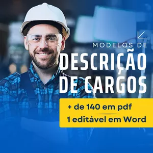 Imagem de capa para o Ebook Modelos de Descrição de Cargos (PDF) + Formulário preenchível (Word)