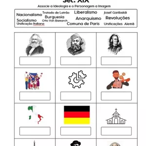 Imagem de capa para o Curso online Atividade sobre As Revoluções e Unificações do Séc. XIX 