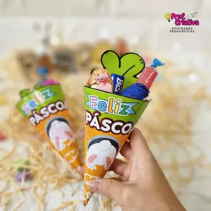 Imagem de capa para o Ebook CONE DE CENOURA - PÁSCOA