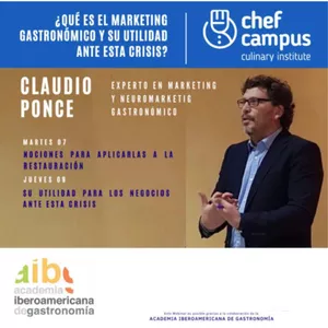 Imagen de portada para Curso online Masterclass con el experto CLAUDIO PONCE - ¿Qué es el Marketing Gastronómico?