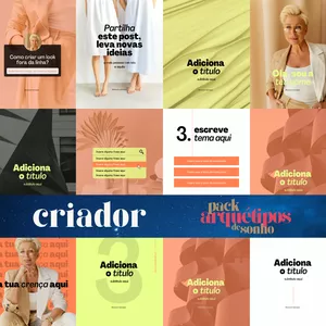 Imagem de capa para o Ebook Pack Arquétipos de Sonho - Templates CRIADOR