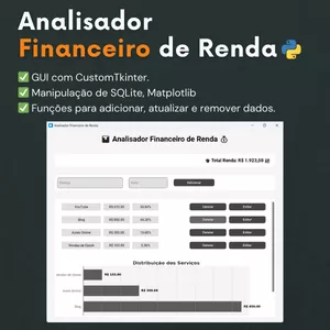 Imagem de capa para o Ebook Analisador Financeiro de Renda em Python