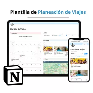 Imagen de portada para Curso online Plantilla de Planeación de Viajes | Notion