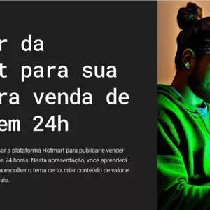 Imagem de capa para o Ebook O poder da  Hotmart para sua  primeira venda de  ebook em 24h
