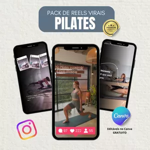 Imagem de capa para o Curso online PACK DE REELS PILATES