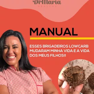 Imagem de capa para o Ebook Manual de brigadeiros lowcarb