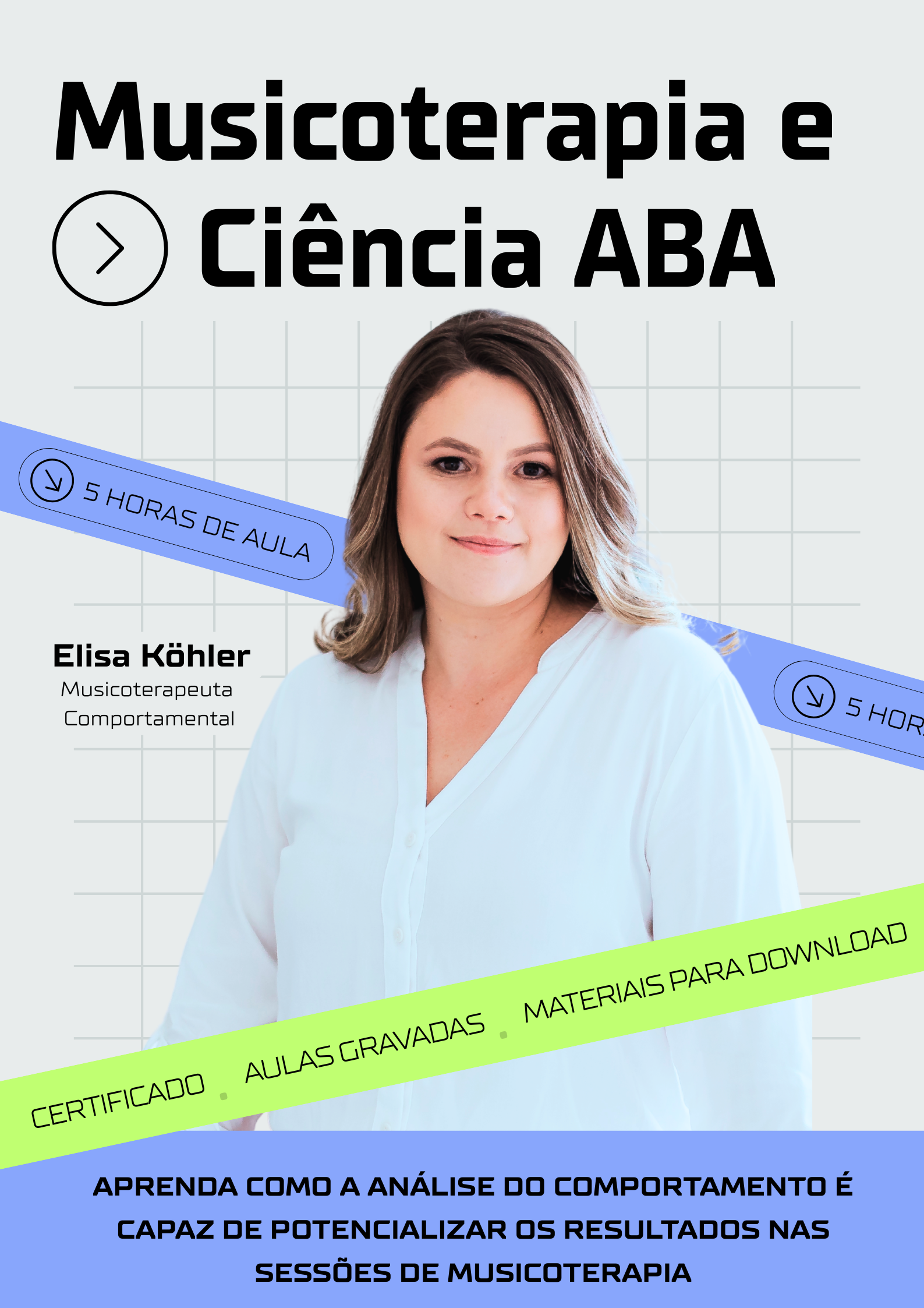 Imagem do curso Musicoterapia e Ciência ABA