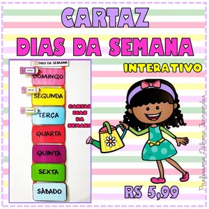 Imagem de capa para o Ebook CARTAZ DIAS DA SEMANA 