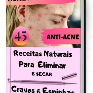 Imagem de capa para o Ebook 45 Receitas Anti Acne