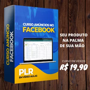 Imagem de capa para o Ebook PLR CURSO FACEBOOK ADS COMPLETO  EM VÍDEO, para você estudar e vender como preferir