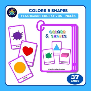 Imagem de capa para o Ebook EducaCards - Colors &amp; Shapes