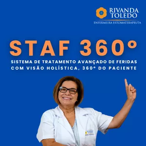 Imagem de capa para o Curso online STAF 360º - Sistema Avançado do Tratamento de Feridas com visão holística, 360º do paciente.