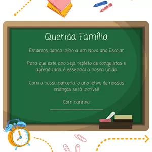 Imagem de capa para o Ebook Bilhete Família e Escola