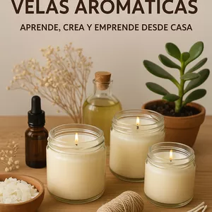 Imagen de portada para Ebook Velas aromáticas desde cero: Aprende, crea y emprende desde casa