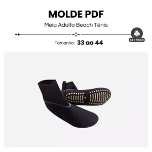 Imagem de capa para o Ebook MOLDE MEIA ADULTO BEACH TÊNIS 33 A 44O TRADICIONAL