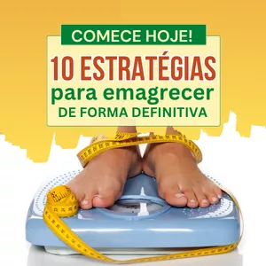Imagem de capa para o Ebook 10 estratégias para emagrecer de forma definitiva