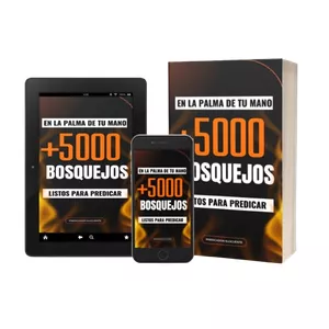 Imagen de portada para Ebook +5000 Bosquejos listos para Predicar