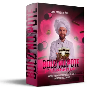 Imagem do curso BOLO NO POTE COMPLETO- aprenda a fazer bolo no pote como um especialista: as melhores receitas de bolo no pote