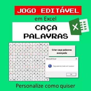Imagem de capa para o Curso online Jogo em Excel - Jogo caça palavras personalizado