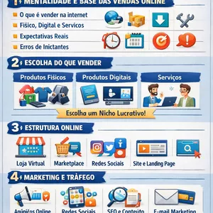 Imagem de capa para o Ebook GUIA COMPLETO PRA VENDER NA INTERNET 