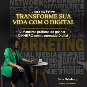 Imagem de capa para o Ebook Guia Prático - 10 Maneiras práticas de ganhar DINHEIRO com o mercado Digital