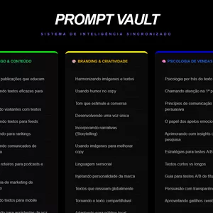 Imagem do curso O Vault Secreto do Marketing Americano: 25.000+ Prompts e Estratégias de Elite