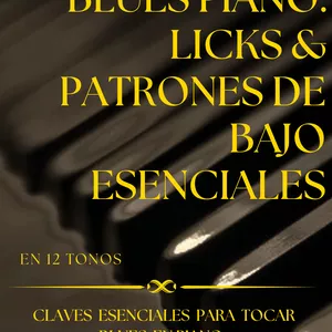 Imagen de portada para Ebook Blues Piano: Licks Y Patrones de Bajo Esenciales