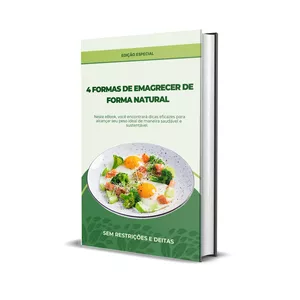 Imagem de capa para o Ebook 4 Formas de Emagrecer de Forma Natural