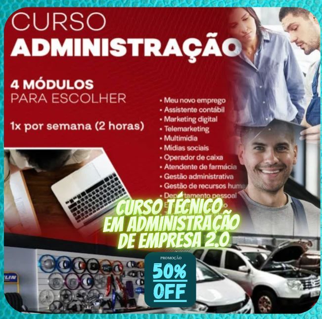 Imagem de (CURSO TÉCNICO EM ADMINISTRAÇÃO DE EMPRESA 2.0) criado por wanderson Alves Martins na hotmart