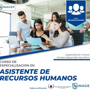 Imagem principal do produto CURSO DE ESPECIALIZACIÓN EN ASISTENTE DE RECURSOS HUMANOS