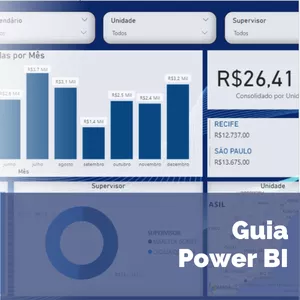 Imagem de capa para o Ebook Guia Power BI