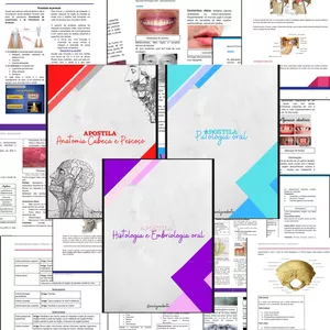 Imagem de capa para o Ebook COMBO APOSTILA ANATO C&amp;P - PATOLOGIA ORAL - H&amp;E ORAL