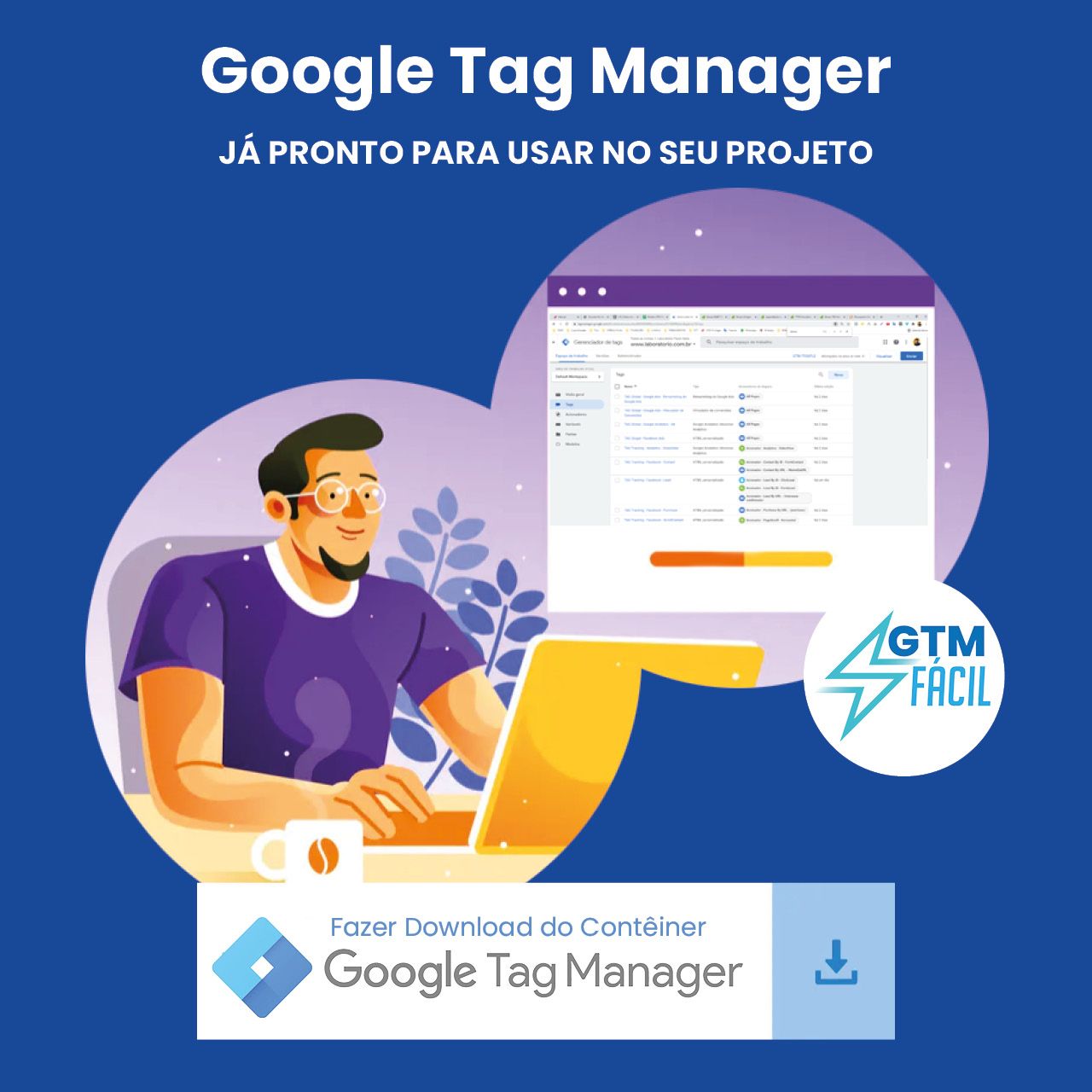Imagem de Google Tag Manager criado por DigiUp® na hotmart