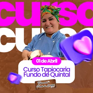 Imagem de capa para o Evento presencial Curso Tapiocaria Fundo de Quintal
