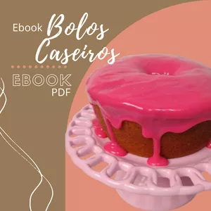 Imagem de capa para o Ebook Ebook Bolos caseiros da vovó com Geisa Araújo