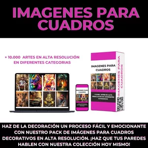 Imagen de portada para Curso online MEGA PACK IMAGENES PARA CUADROS 