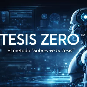 Imagen de portada para Curso online TESIS ZERO: El método “Sobrevive tu Tesis”  De la idea al examen de grado, con IA ética y sin frustración