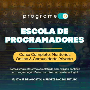 Imagem de capa para o Curso online Plataforma Programe.io