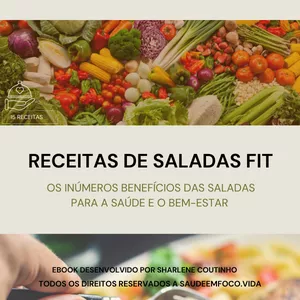 Imagem de capa para o Ebook RECEITAS DE SALADAS FIT
