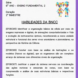Imagem de capa para o Ebook Kit Atividades Adapatadas 6º Ano - Ciências 2º Bimestre